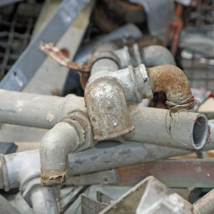 old rusty pipes